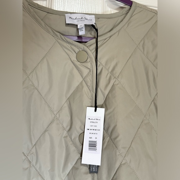 NEW Michael Stars Sonnet Snap-Front Quilted Coat size 2x slits - Picture 3 of 9